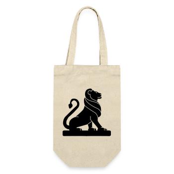 Löwen-Heraldik-Schattenfigur - Geschenkbeutel für Flaschen - Natur - Vorne