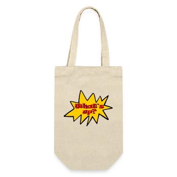 Whats up - Geschenkbeutel für Flaschen - Natur - Vorne