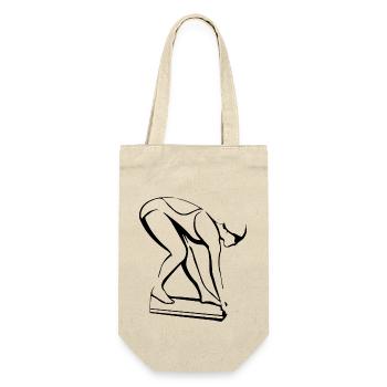 Triathlon Swim Bike Run Marathon - Geschenkbeutel für Flaschen - Natur - Vorne