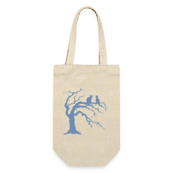 Toter baum mit 2 Katzen Silhouette - Geschenkbeutel für Flaschen - Natur - Vorne