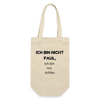 faul2 - Geschenkbeutel für Flaschen - Natur - Vorne