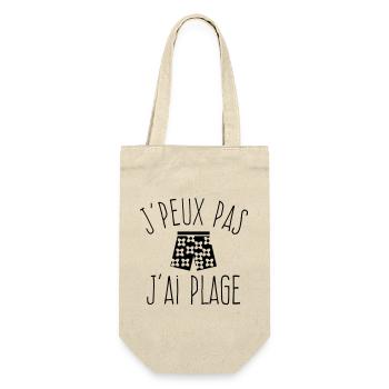 J'peux pas j'ai plage - homme / garçon  - Sac à bouteille - nature - Devant