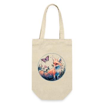 Renard avec papillon - Sac à bouteille - nature - Devant