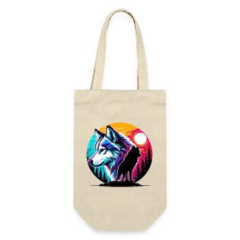 Loup - Sac à bouteille - nature - Devant