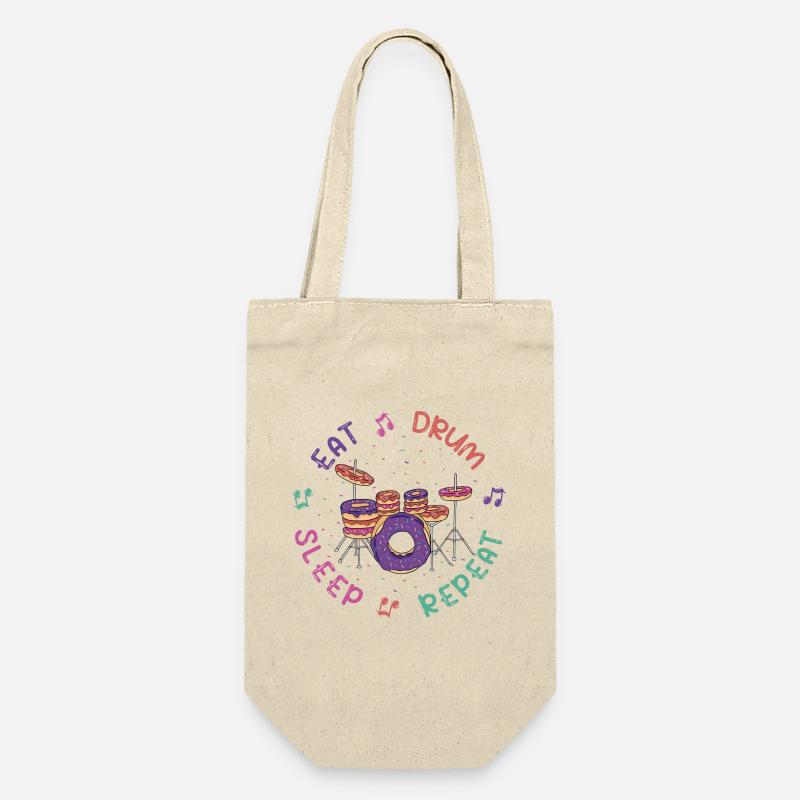 Funny Drum Kit from Donuts - Music Drums - Gift Bag for Bottles - nature