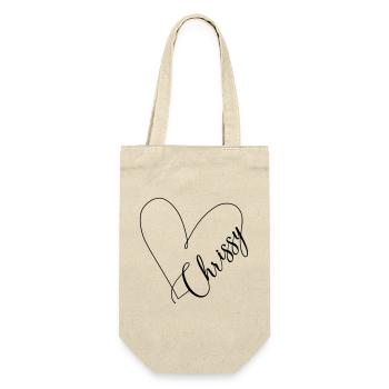 Chrissy Nom Ligne de coeur - Sac à bouteille - nature - Devant