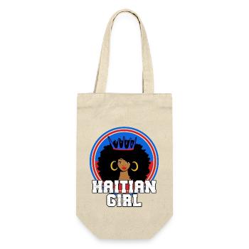 Haïti drapeau haïtien femme princesse je cadeau - Sac à bouteille - nature - Devant