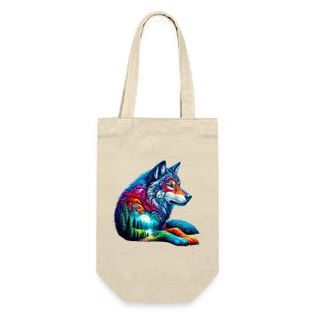 Wolf - Gift Bag for Bottles - nature - Front