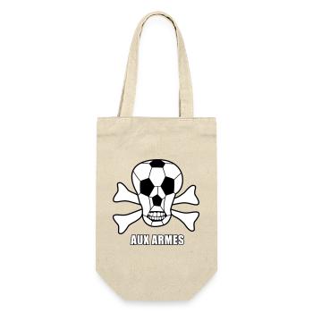 St Pauli Skull Ball - Geschenkbeutel für Flaschen - Natur - Vorne