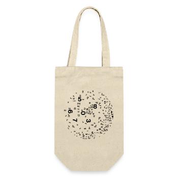 Numbers and letters - Gift Bag for Bottles - nature - Front