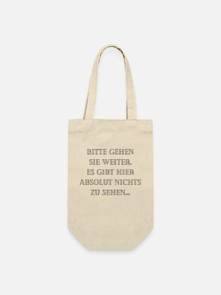Bitte gehen Sie weiter... - Geschenkbeutel für Flaschen - Natur