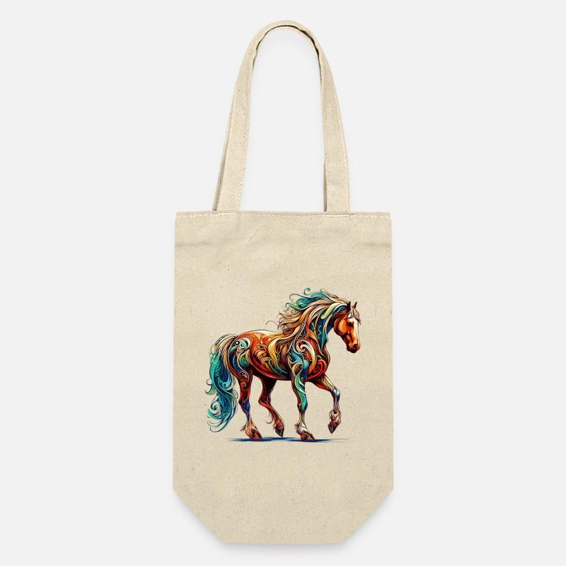 Cheval - Sac à bouteille - nature