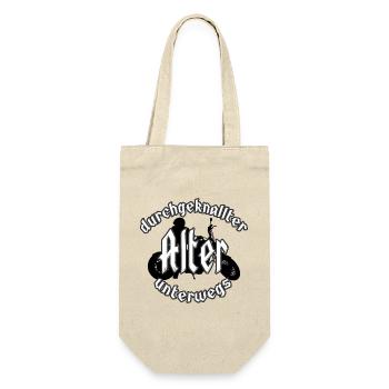 crazy old man on the road - Gift Bag for Bottles - nature - Front