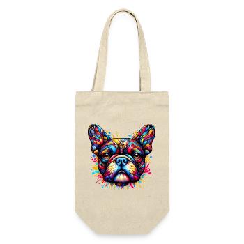 French Bulldog Dog - Gift Bag for Bottles - nature - Front