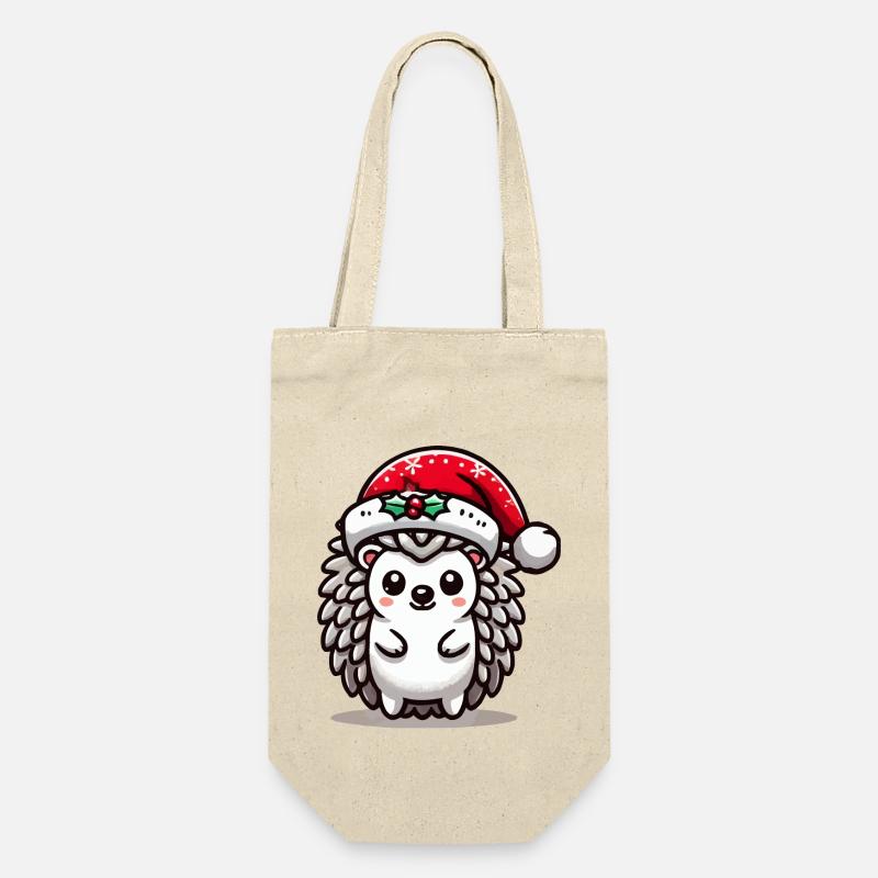 Igel - Geschenkbeutel für Flaschen - Natur