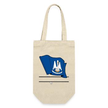 Flag Lousiane text banner - Gift Bag for Bottles - nature - Front