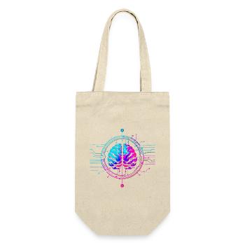 Futuristische Geestkunst Ontwerp - Sac à bouteille - nature - Devant