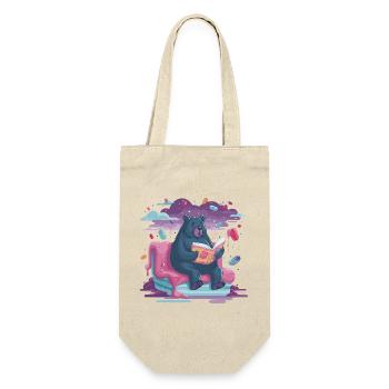 Reading Bear in Candy Dream - Gift Bag for Bottles - nature - Front