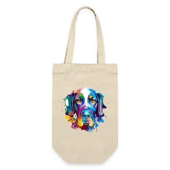 German Shorthaired Pointer GSP Colourful Dog Art - Gift Bag for Bottles - nature - Front