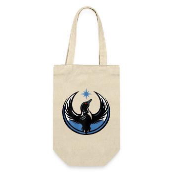 Minnesota Resist Rebel  New State Flag - Geschenkbeutel für Flaschen - Natur - Vorne
