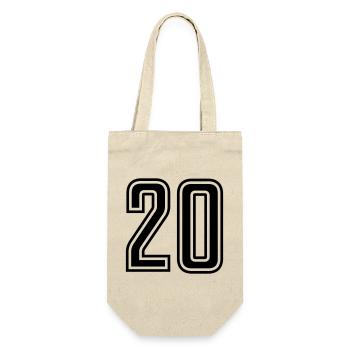 20 - Gift Bag for Bottles - nature - Front