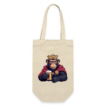 Monkey Beer King - Gift Bag for Bottles - nature - Front