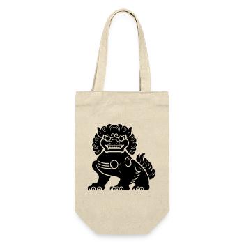 Chinese Lion - Gift Bag for Bottles - nature - Front