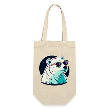 Neon polar bear sunglasses - Gift Bag for Bottles - nature - Front