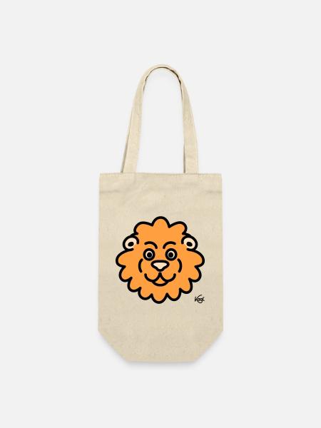 Lion Large - Gift Bag for Bottles - nature