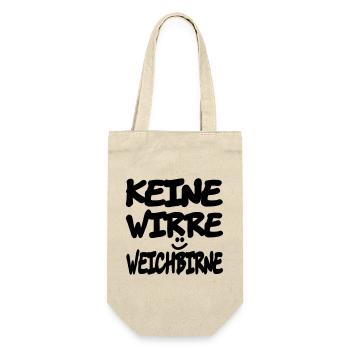 keine_wirre_weichbirne - Gift Bag for Bottles - nature - Front