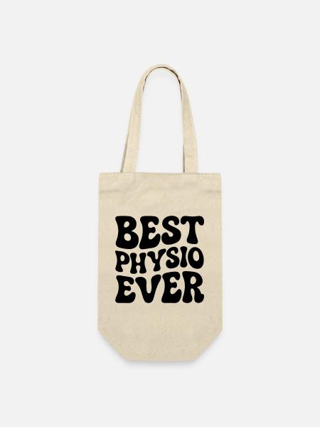 Bester Physiotherapeut - Geschenkbeutel für Flaschen - Natur