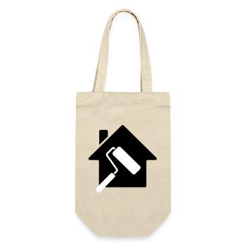 Motif de rouleau à peinture de la maison de peintre - Sac à bouteille - nature - Devant