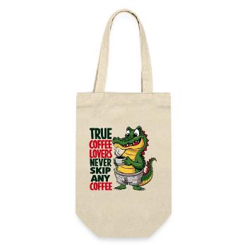 Coffee Crocodile True Coffee Lovers - Gift Bag for Bottles - nature - Front