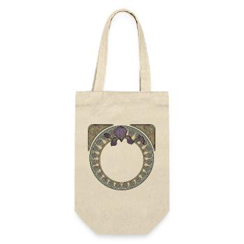 Art Nouveau Irises Circle Y - Gift Bag for Bottles - nature - Front