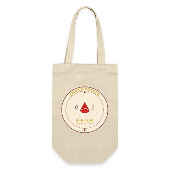 Couch Potato Run Club Badge - Gift Bag for Bottles - nature - Front