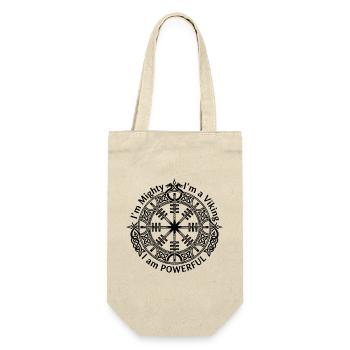 Runic Helm of Awe - I am Powerful - Gift Bag for Bottles - nature - Front