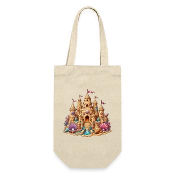 Beach sandcastle with shells - Gift Bag for Bottles - nature - Front