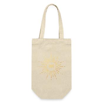 Yoga om Namaste cool Quotes Gold Sun Meditation - Gift Bag for Bottles - nature - Front