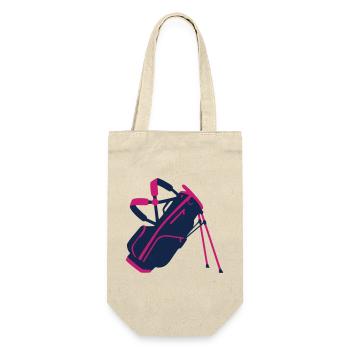 Golf Bag Equipment Icon - Gift Bag for Bottles - nature - Front