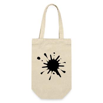 Farbspritzer-Bild* - Geschenkbeutel für Flaschen - Natur - Vorne