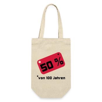 50% ... 100 years - Gift Bag for Bottles - nature - Front