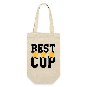 Best Cop - Police - Policeman - Gun - Security - Gift Bag for Bottles - nature - Front