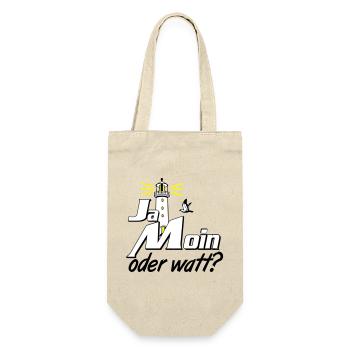 Ostsee Nordsee Shirt , Fun Shirt(25) - Geschenkbeutel für Flaschen - Natur - Vorne