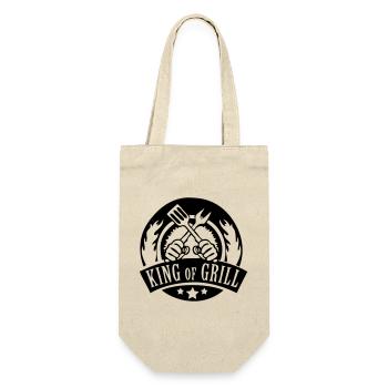 king of grill - Gift Bag for Bottles - nature - Front