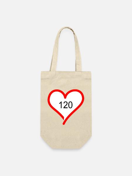 Tempo 120 - Geschenkbeutel für Flaschen - Natur