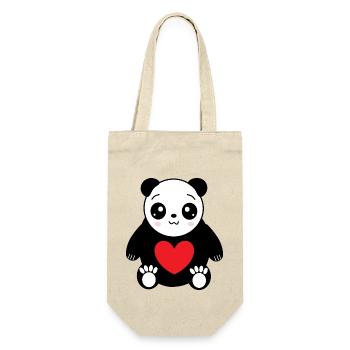 Valentine's Day Gift Valentine's Day - Gift Bag for Bottles - nature - Front