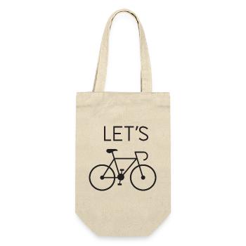 Let's Cycling - Gift Bag for Bottles - nature - Front