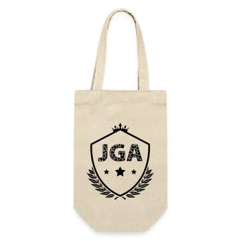 jga - Geschenkbeutel für Flaschen - Natur - Vorne