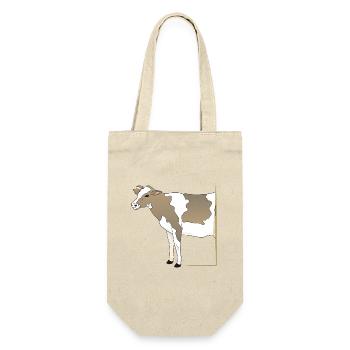 Vache - Demi-vache dans le cadre - Sac à bouteille - nature - Devant