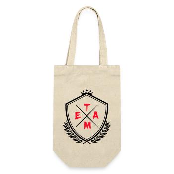 Team Coat of Arms1 - Gift Bag for Bottles - nature - Front